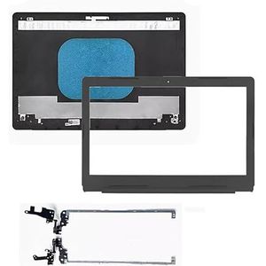 WANGHUIH Lcd-achterklep bovendeksel + rand + scharnieren compatibel met Dell Latitude 3590 L3590 E3590 laptop (A+B+H)
