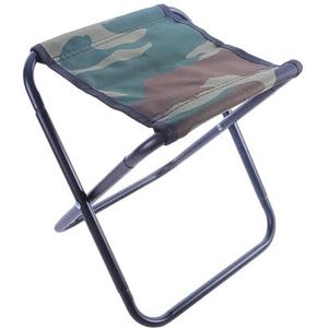 DPNABQOOQ Licht draagbare hoge duurzame outdoor klapstoel met tas buiten opvouwbare vouw aluminium stoel kruk stoel stoel vissen picknick camping (maat: S camouflage)