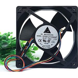 EFB1212HHF 12V 0.80A 12CM 12038 4-wire PWM temperature control chassis fan