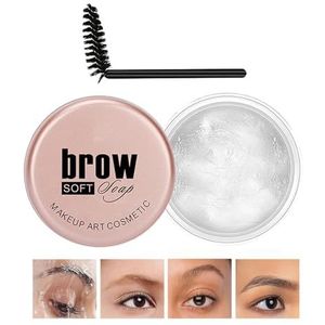 Wenkbrauw Soapbar Wax - Waterdichte Brow Lifting Wax | Wenkbrauw Styling Wax, Wenkbrauw Make-up, Wenkbrauw Shaping Wax voor Gevederde & Brows, Clear Brow Styling Wax Soydan