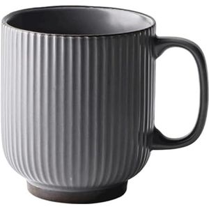 cups Vintage mok reliëf koffiemok klassieke keramische mok klassieke theekop for koude dranken/warme dranken - gemakkelijk schoon te maken en vast te houden (kleur: groen) koffie (Color : Gris)