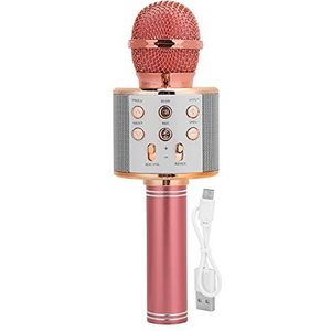 Draadloze Karaoke Microfoon Bluetooth,Karaoke Microfoon voor Kinderen,Draagbare Handheld Microfoon Luidspreker Machine voor Kinderen Volwassenen Verjaardag/Feest/Kerst/Thuis KTV(Rose Goud))