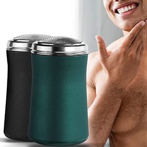 Veketry Pocket Size Wasbaar Elektrisch Scheerapparaat, Heren Elektrische Draagbare Reizen Scheerapparaat, Mini Pocket Size Roterende Scheer, Kleine Vorm Factor en Scheermachine, Gemakkelijk te