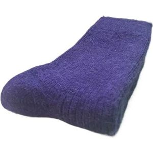 YIJIANUO Wollen sokken dames dames winter warme vrouwen sokken super dikker effen schapenwol tegen koude sneeuw thermische sokken zacht 1 paar, Paars, 71 EU