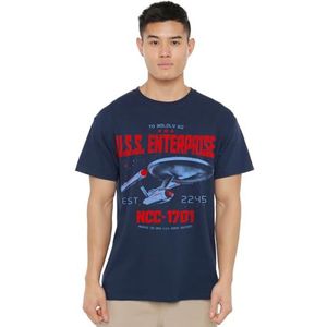 Star Trek Stardate 2245 Unisex T-shirt, marineblauw, Large, marineblauw, L