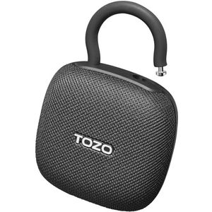 TOZO PE1 Draagbare bluetooth-luidspreker met verstelbare karabijnhaak, draadloze mini-bluetooth-douche-luidspreker met IPX8 waterdicht, 32H Playtime Punchy Bass audio luidspreker voor thuis, op reis