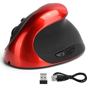 Draadloze Optische Verticale Muis, 3e Generatie Ergonomische Draadloze Verticale Muis Gaming Muizen Computermuizen(rood)
