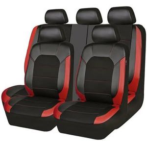 Beschermhoes Autostoel Voor Cruze Voor Sonic Voor Spin Voor Orlando Aangepaste All-inclusive Beschermende Stoelhoes Universele Autostoelkussen(Black Red)