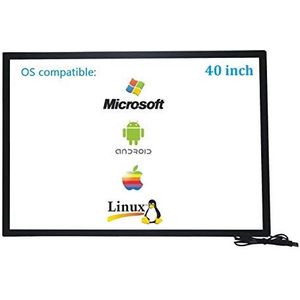 Deyowo 40 Inch Infrarood IR Touch Overlay, Gratis Driver voor Interactief Whiteboard, Touch LCD Monitor TV