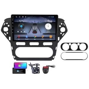 Android 13 Autoradio 9 Duim Touch Display Voor Ford Mondeo 4 2010-2014 Met Draadloze Carplay Android Auto/4G WiFi/FM RDS DAB+/BT 5.0/Bediening op het stuur + Camera en DVR(NF-2)