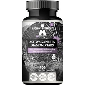 Ashwagandha-extract 568 mg per tablet, 100 Vege tabletten, 400 porties per verpakking, Withania somnifera-extract bevat 7% withanoliden, ondersteuning van geheugen en concentratie - Apollo's Hegemony