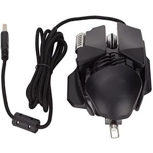 Gaming Muis, Zwarte Kleur 6D Knop Getelegrafeerde Muis voor Huis voor Bureau