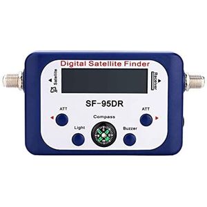 Satellietzoeker, digitale satellietsignaalzoeker, Digitale weergave satellietzoeker TV-signaalzoeker for DVB -S DVB-S2 met kompasaanwijzer voor het aanpassen van satelliet-tv-dis