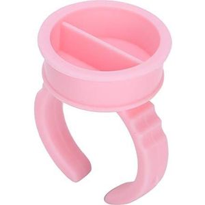 Wimperlijm ring, draagbare tattoo inkt ring cups, lichtgewicht 1000 stks/set voor tattoo instellingen professionele wimper salons((Roze) Groot deel is verdeeld)