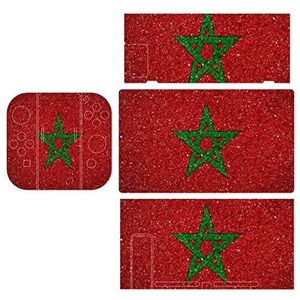 Nationale Vlag van Marokko Leuke Skin Sticker Compatibel met Switch Console En Switch Lite Protector Skin Decal Cover