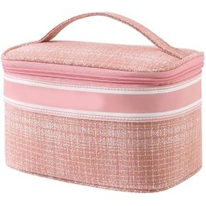 Waterdichte Kosmetische Organisator met Ruime Ontwerp, Draagbare Reis Make-up Case voor Vrouwen, roze, Eén maat