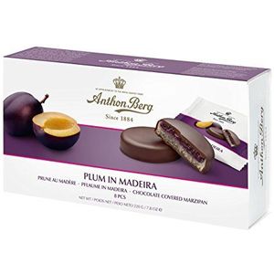 Anthon Berg Pruim in Madeira met chocolade bedekte marsepeinen (Pack van 6)