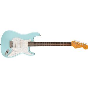 Fender Cory Wong Stratocaster RW Limited Edition Daphne Blue - Signature elektrische gitaar