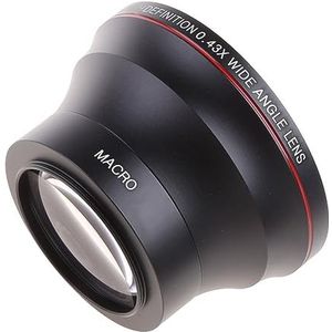 0.43X ultra groothoeklens met macrogedeelte 49/52/55/58mm voor Digitale SLR