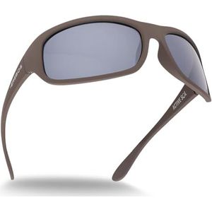 ActiveSol EREBOS Zonnebril | Bijzonder donker voor lichtgevoelige ogen - Cat. 4 | gepolariseerd tegen reflecties | UV 400 bescherming | bij fotofobie, Maat L | Grijze glazen | Grijze tint