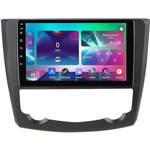 9"" Android 14 Touchscreen Autoradio 2 din met AHD Omgekeerd beeld Bediening op het stuur Bluetooth GPS navigatie Draadloze CarPlay voor Renault Kadjar 2015-2017(Q300(4+64G))