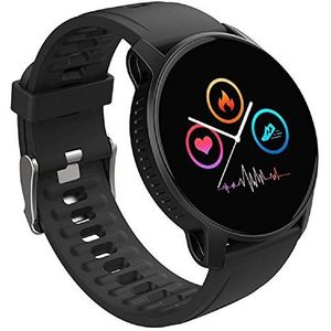 W9 Smartwatch voor heren en dames, fitnesstracker met hartslagmeter, sportmodi, activiteitentracker, waterdicht touchscreen, slimme polsband armband voor Android-telefoon