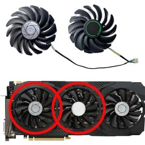 Voor MSI voor GeForce voor GTX1070 1070ti 1080 1080ti DUKE OC grafische kaart vervangende ventilator PLD09210S12HH(Middle left fan)