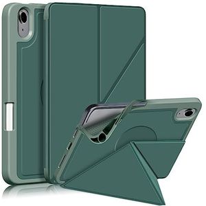 Tabletzakken hoesje For iPad Mini 6/2021 Tablet Case,Slim Stand PC Hard Back Shell Protective Smart Cover Case,Multi-Viewing Angles Folio Case Cover Auto Sleep/Wake Tablet Pc Zaak (Color : Dark green