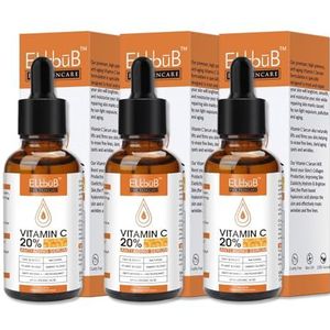 P-Beauty Vitamine C Serum gezicht, 30 ml, vitamine C en E, hyaluronzuur en salicylzuur, gezichtsserum, anti-rimpel, gezichtsverzorging, huidverzorging voor stralende en huid, biologisch en