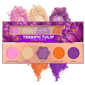 Profusion Cosmetics Blooming Tinten 5 Schaduw Oogschaduw Palet, Mauve