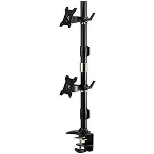 Amer Mounts AMR2CV: Verticale Dual Monitor Mount - Desk Clamp - Beelden Up to 2/Twee 24 Inch LCD/LED Screens