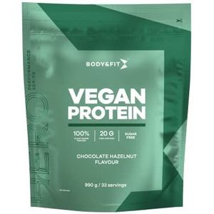 Body & Fit Vegan Protein - Erwten Proteine - Vegan Eiwit (Chocolate Hazelnut, 990 gram)