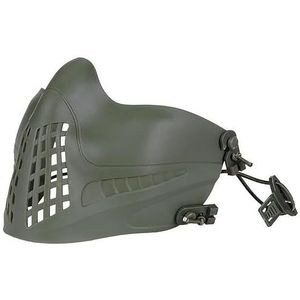 Airsoft-Gezichtsbescherming voor Schietsporten Tactische Snelle Helm met Gespbevestiging Airsoft-Masker met Hoofdband(Green)