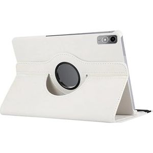 360 graden draaibare standaard tablethoes geschikt for Lenovo Tab P12/ Xiaoxin Pad Pro 12.7inch TB-370FU TB-371FC hoes(White,For Lenovo P12 12.7 inch)