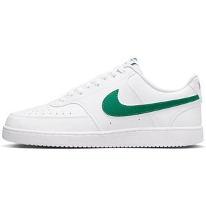 Nike Court Vision Lo Nn Low Top schoenen voor heren, wit/malachiet-wit, 48,5 EU, Wit Malachiet Wit, 48.5 EU