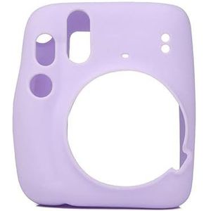 Beschermende Clear Case voor Instax Mini11 Mini 11 Shell Beschermhoes Zachte Shell Effen Kleur Krasbestendig Case, Paars, niet van toepassing