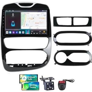 Android 13 Autoradio 2 DIN Compatibel met Renault Clio 4 BH98 KH98 2012-2016 9 Inch Screen Carplay en Android Auto met Bluetooth 5.0/FM RDS/Bediening op het stuur/Achteruitrijcamera(NF-5)