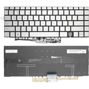 Amerikaans laptoptoetsenbord voor HP Spectre x360 14-EA -ea0047nr -ae023dx met achtergrondverlichting(Silver)