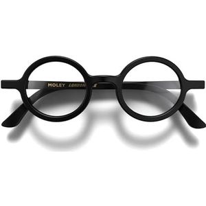London Mole® Moley leesbril | Coole ronde lezers | Heren dames unisex | Veer scharnieren