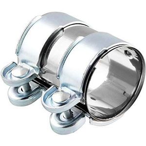 Uitlaatklem RVS pijpconnector voor Audi Q5 Sportback FY I 2021-2024, RVS pijpconnector, uitlaatklem, uitlaatpijpklem,2.5inch