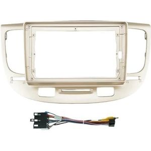 9 Inch Autoframe-adapter Radio-audio Dashboardpaneel Fascia's Voor Kia Voor Rio 3 Voor Morning 2005 2006 2007 Auto Fascia Radio Paneel(Silver frame cable)