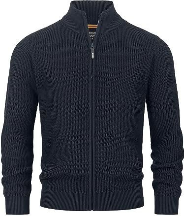 INDICODE JEANS Gebreid vest  donkerblauw