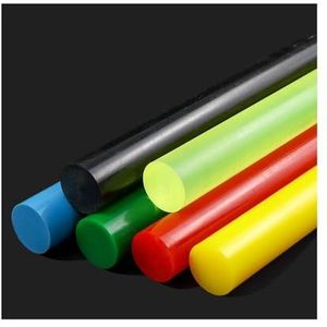 1 Stuk PU Massieve Polyurethaan Staaf, Diameter 20-100mm, Lengte 50cm, Zeer Veerkrachtige Polyurethaan Schokdemper Staaf Geschikt For Mechanische Apparatuur(Black,65x500mm)