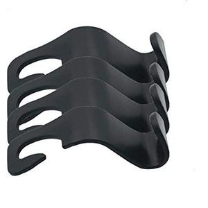 4-Pack Auto Hoofdsteun Haak - Seat Rughaak, Hangers, Draagbare Organizer Houder, SUV Achterbank Hanger Opslag - Voor Portemonnee en Boodschappentas