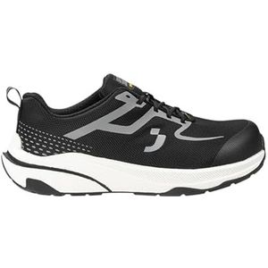 SAFETY JOGGER Freedom S1PS Low veiligheidsschoenen, uniseks, metaalvrij, ESD S1 PS, zwart, wit, 41 EU