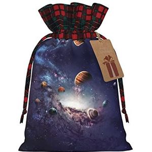 Galaxy System 2 Stuks Kerst Trekkoord Gift Zakken Voor Cadeau Voor Kerstcadeaus Party Decoratie