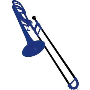 Professionele Trombone Kunststof Tenortrombone Koperinstrument Bes Professionele Speeltrombone Met Accessoires (Color : Blue)