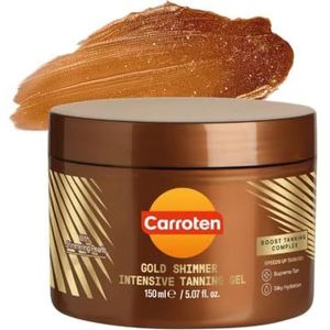 Carroten Gold Tanning Gel, 150 ml - Bruiningsversneller voor Maximale Bruining - Bruiningscrème met Glinsterende Parels