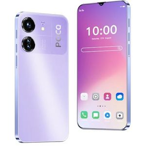 Ontgrendel telefoon, 6,3-inch scherm, 4G-LTE FDD TDD smartphone, dubbele camera's, 2GRAM, 16GROM, uitbreidbare 128GB, dubbele SIM kaarten, geschikt voor beginnende gebruikers81 (purple)