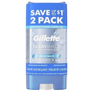 Gillette Clear Gel Cool Wave Anti-Transpirant/Deodorant Twin Pack